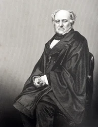 Sir Richard Bethell (1800-73) 1. Baron Westbury, graviert von D.J. Pound nach einem Foto, aus 